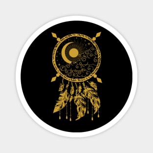 Sun and Moon Dreamcatcher Magnet